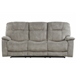Parker Living Cooper Polyester Manual Triple Reclining Sofa in Shadow Natural