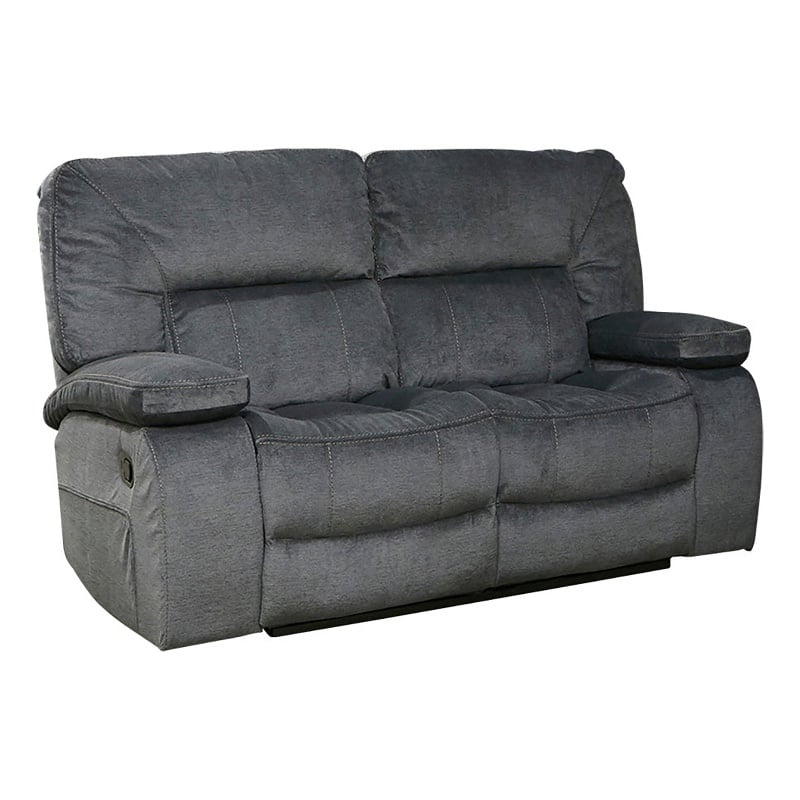 Transitional 3 Piece Set Chapman Manual Reclining Collection Polo Gray