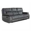 Transitional 3 Piece Set Chapman Manual Reclining Collection Polo Gray