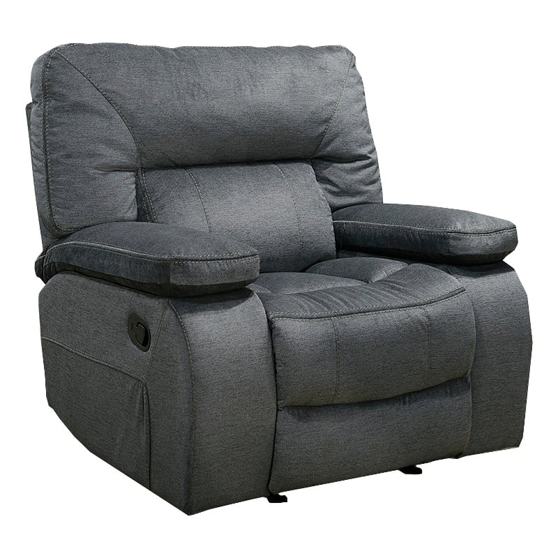 Transitional 3 Piece Set Chapman Manual Reclining Collection Polo Gray