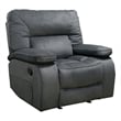 Transitional 3 Piece Set Chapman Manual Reclining Collection Polo Gray
