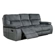 Transitional 3 Piece Set Chapman Manual Reclining Collection Polo Gray