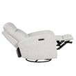 Parker Living Fabric Power Swivel Glider Recliner in Cream Finish