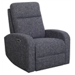 Parker Living Fabric Power Swivel Glider Recliner in Black Finish
