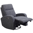 Parker Living Fabric Power Swivel Glider Recliner in Black Finish