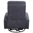 Parker Living Fabric Power Swivel Glider Recliner in Black Finish