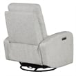 Parker Living Fabric Power Swivel Glider Recliner in Beige Finish