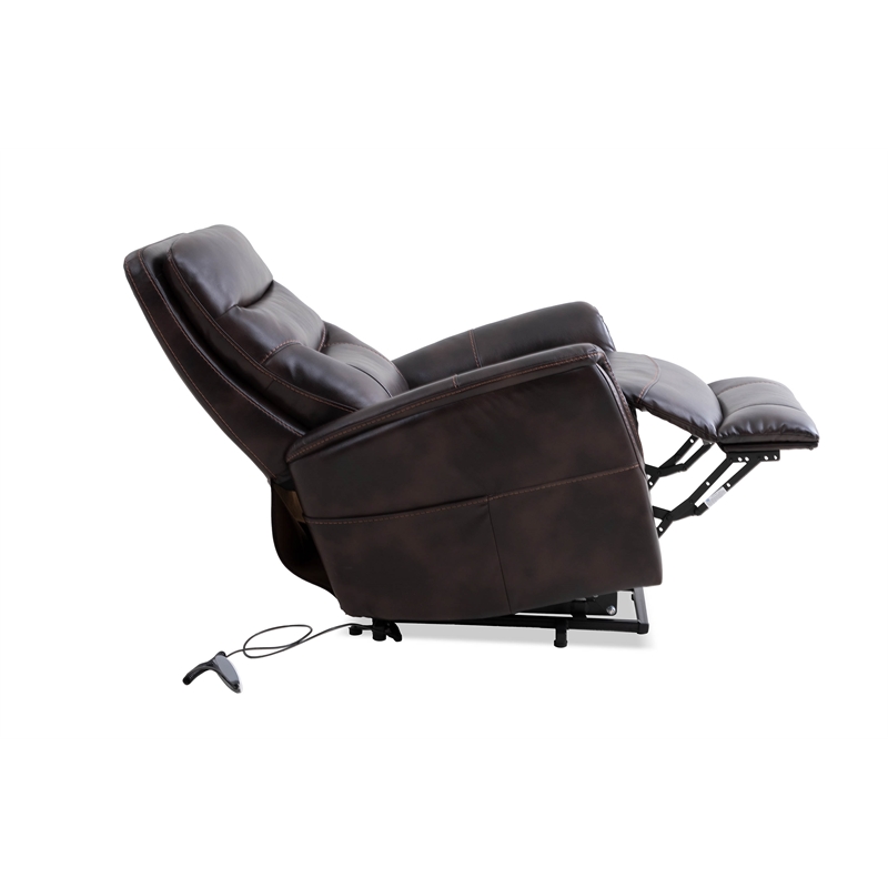 Parker Living Power Lift Recliner w/Articulating Headrest in Truffle Brown