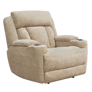 Parker Living Dalton 42&quotW Lucky Fawn Power Recliner in Fossil Beige Finish