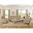 Parker Living Dalton Lucky Fawn Fabric Power Loveseat in Fossil Beige