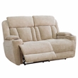Parker Living Dalton Lucky Fawn Fabric Power Loveseat in Fossil Beige