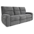 Parker Living Polaris Fabric Power Sofa in Bizmark Gray Finish