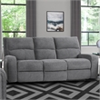 Parker Living Polaris Fabric Power Sofa in Bizmark Gray Finish