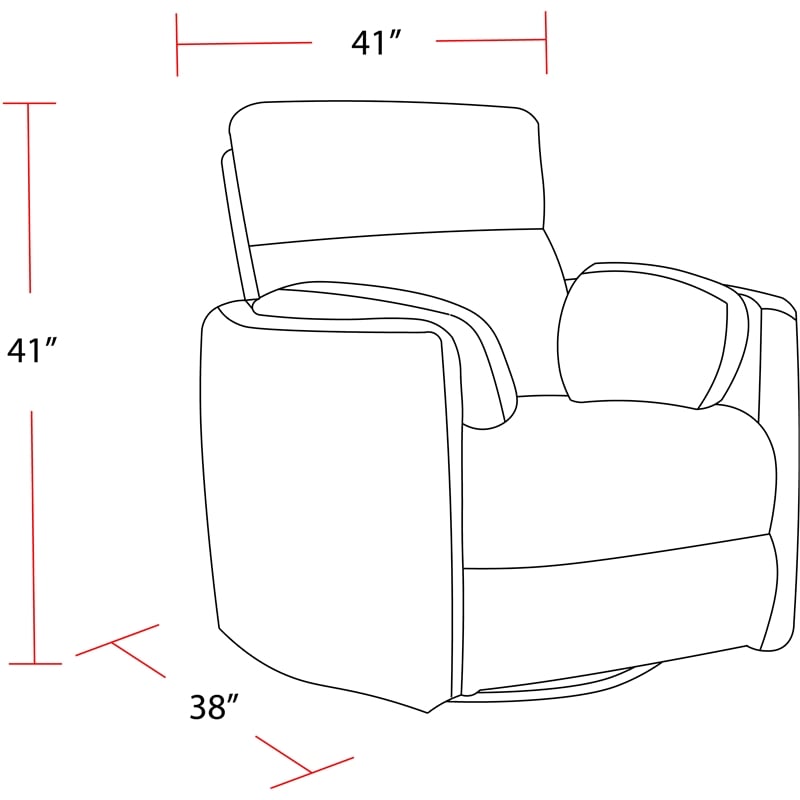 Parker Living Radius Fabric Power Swivel Glider Recliner in NaturalQuartz Finish