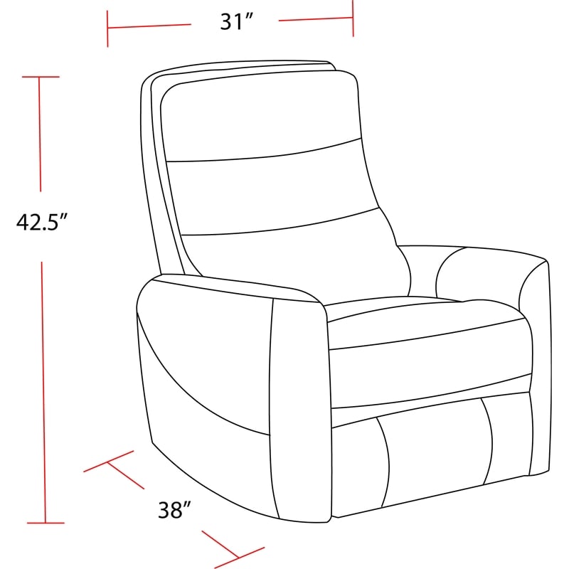 Parker Living Fabriac Haze Power Lift Recliner w/Articulating Headrest in Gray