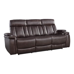 parker living royce fabric power drop down console sofa