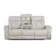 Parker Living Royce Fabric Power Drop Down Console Sofa in Fantom Ivory White