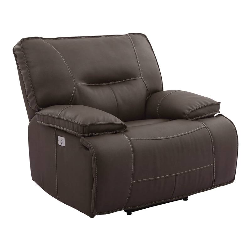 Parker Living Spartacus Fabric Power Recliner in Chocolate Brown