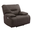 Parker Living Spartacus Fabric Power Recliner in Chocolate Brown