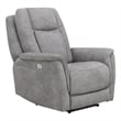 Parker Living Linus Fabric Power Zero Gravity Recliner in Hudson Gray