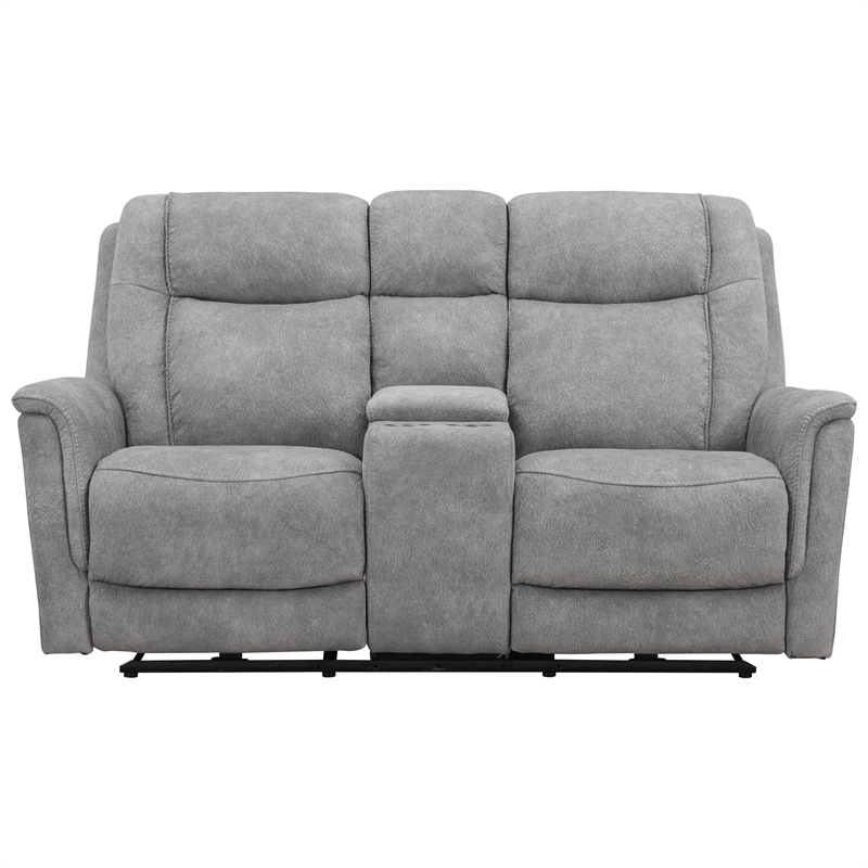 Parker Living Linus - Hudson Grey Power Zero Gravity Console Loveseat