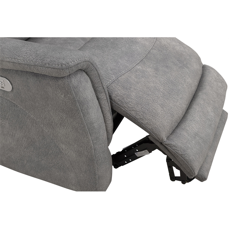 Parker Living Linus - Hudson Grey Power Zero Gravity Console Loveseat
