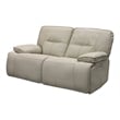 Parker Living Spartacus Fabric Power Loveseat in Oyster Fossil Beige