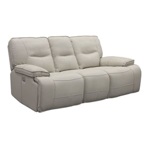 parker living spartacus fabric power sofa in oyster fossil beige finish