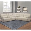 Parker Living Spartacus Fabric Power Sofa in Oyster Fossil Beige Finish