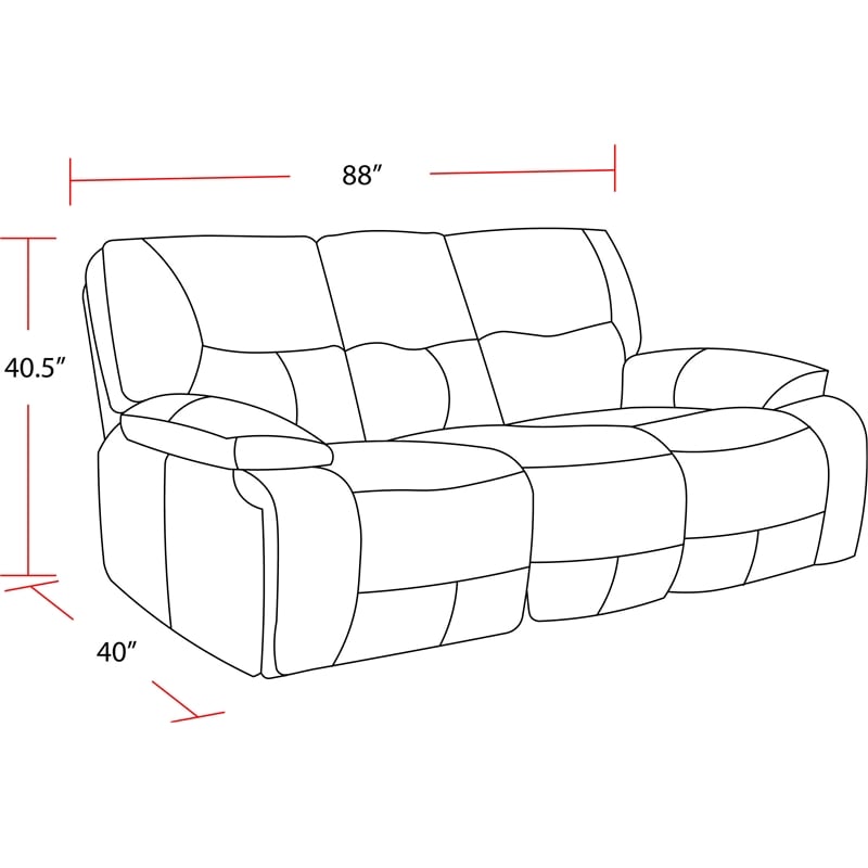 Parker Living Spartacus Fabric Power Sofa in Oyster Fossil Beige Finish