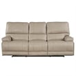 Parker Living Whitman Linen Fossil Beige Leather Power Reclining Cordless Sofa