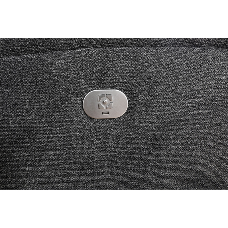 Parker Living Polaris Fabric Power Recliner in Bizmark Gray Finish