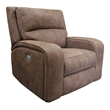 Parker Living Polaris Fabric Power Recliner in Kahlua Brown Finish