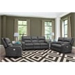 Parker Living Polaris Fabric Power Recliner in Slate Charcoal Finish
