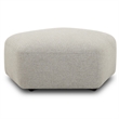 Parker Living Playful Transitional Fabric Ottoman with Casters in Beige