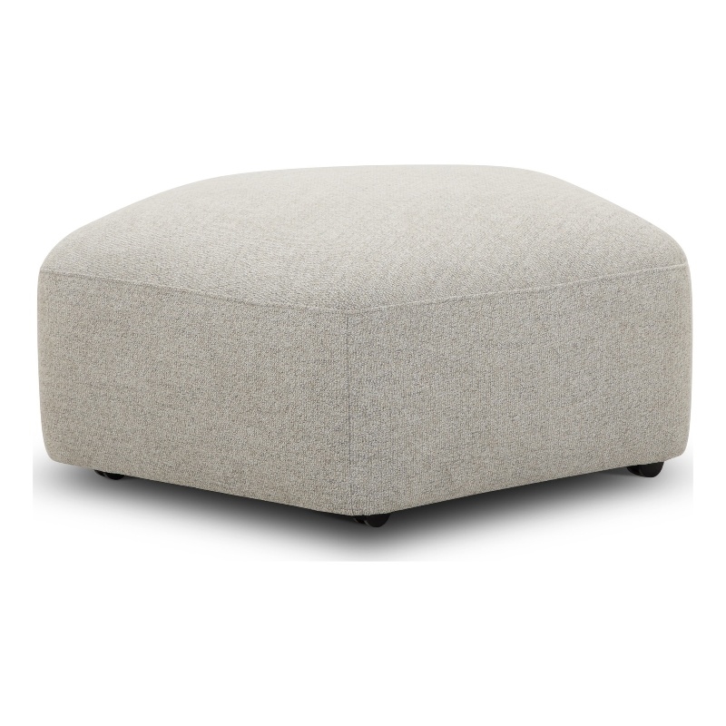 Parker Living Playful Transitional Fabric Ottoman with Casters in Beige