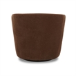 Parker Living The Twist Modern Fabric Upholstered Accent Swivel Chair in Rust
