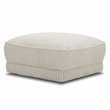 Parker Living Utopia Modern Fabric Ottoman with Casters in Ivory