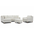 Parker Living Vogue Transitional Fabric Ottoman in Farlo Chalk White