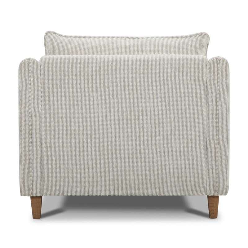 Parker Living Vogue Transitional Fabric Upholstered Chair in Farlo Chalk White