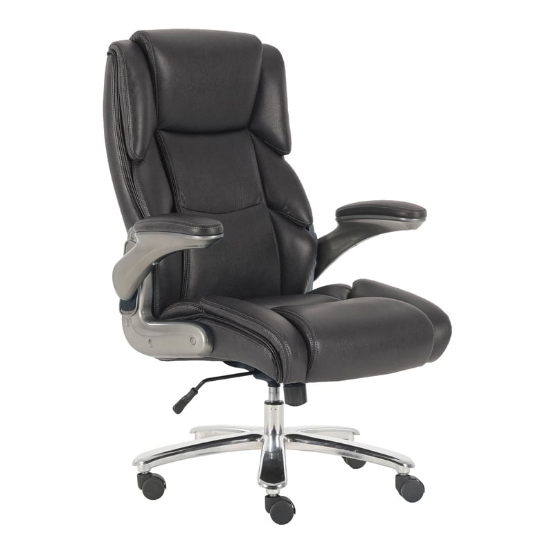 Parker Living Fabric Heavy Duty Desk Chair with Casters in Black Finish