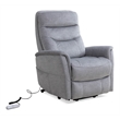 Parker Living Gemini Fabric Power Lift Recliner in Capri Silver Gray