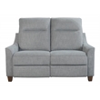 Parker Living Madison Fabric Power Cordless Loveseat in Pisces Marine Blue