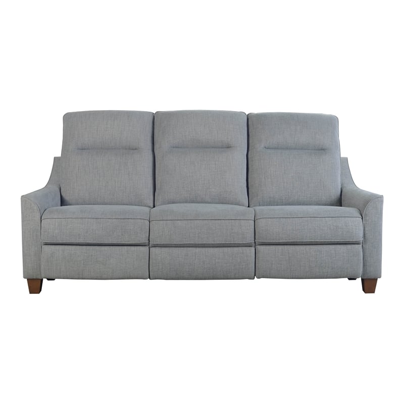 Parker Living Madison Fabric Power Reclining Cordless Sofa in Pisces Marine Blue