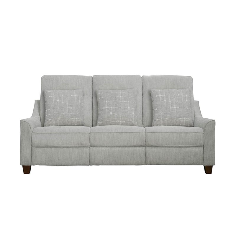 Parker Living Madison Pisces Muslin Gray Fabric Power Reclining Cordless Sofa