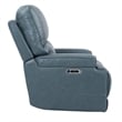 Parker Living Whitman Leather Power Cordless Recliner in Verona Azure Blue
