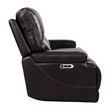 Parker Living Whitman Leather Power Cordless Recliner in Verona Coffee Brown