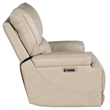 Parker Living Whitman Leather Power Cordless Recliner in Linen Fossil Beige