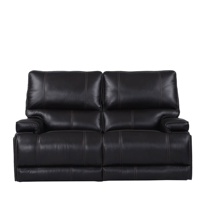 Parker Living Whitman Leather Power Cordless Loveseat in Verona Coffee Brown