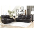 Parker Living Whitman Verona Coffee Brown Leather Power Reclining Cordless Sofa